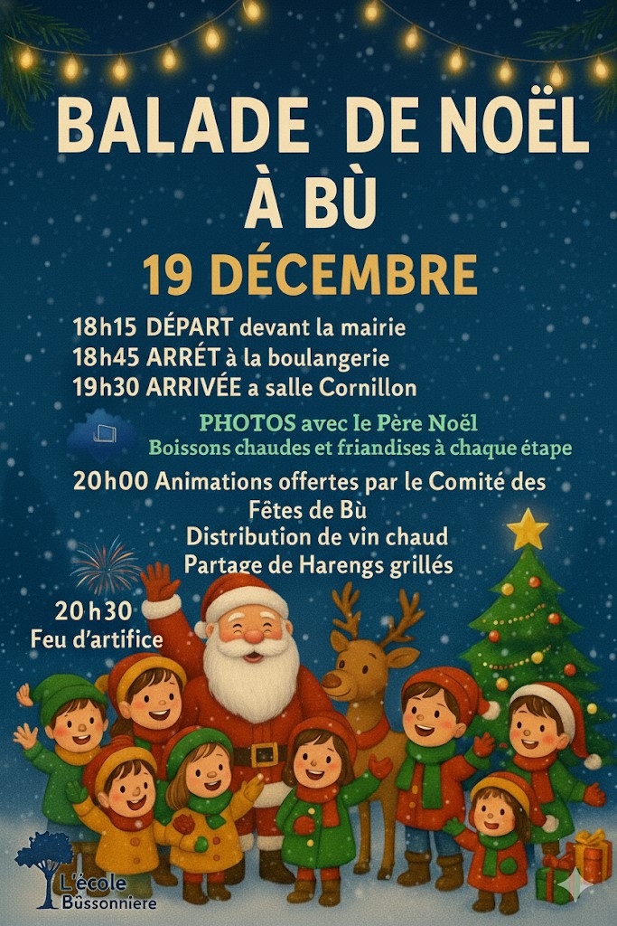 Balade de Noël - L'école Bûssonnière et Comité des Fêtes