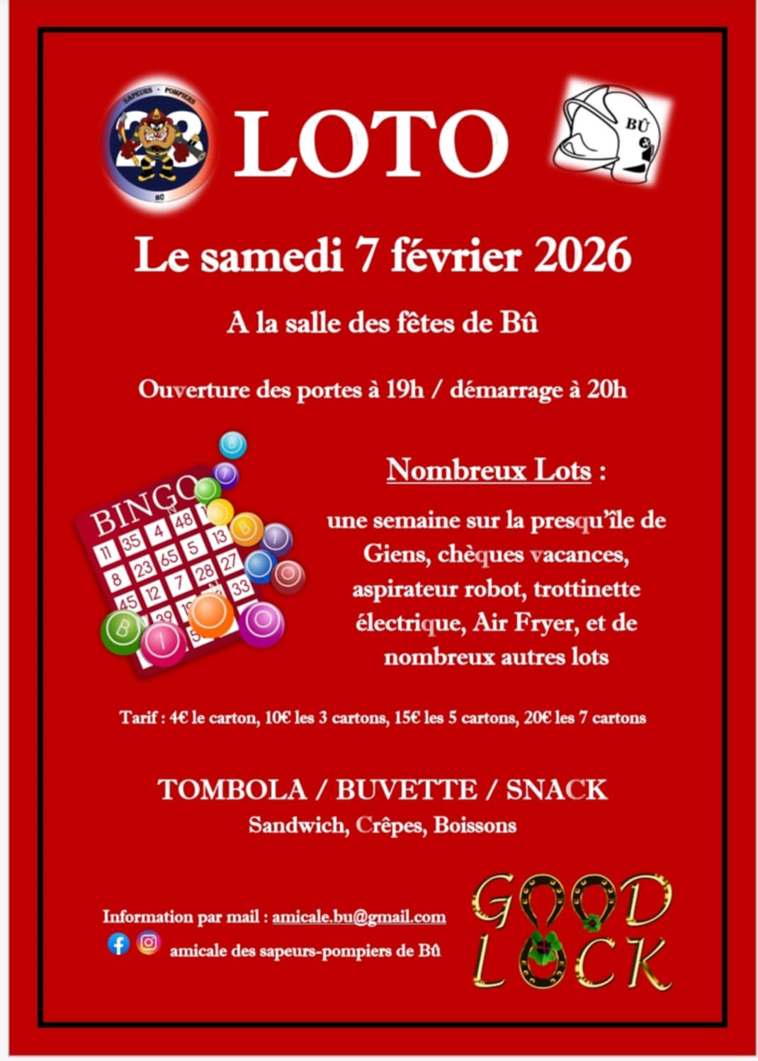 Loto Sapeurs-Pompiers